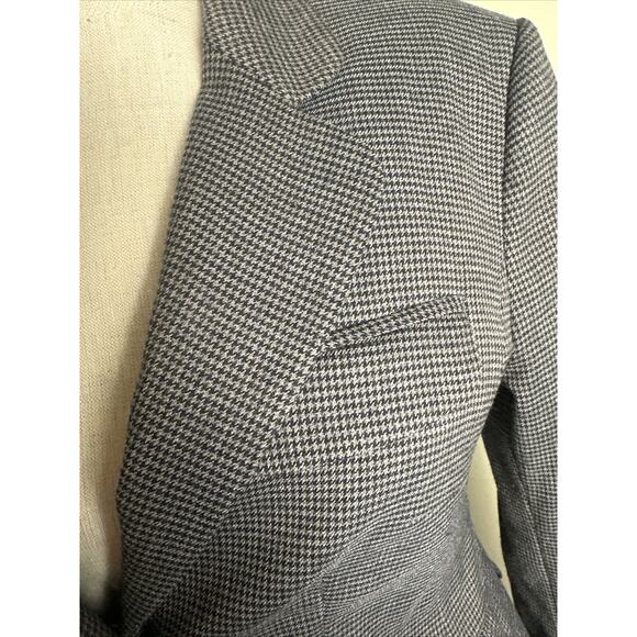 H&M Women’s Houndstooth Three Button Lined Blazer Jacket - Size 6 EUC - Picture 9 of 12